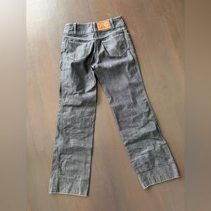 Unique Y2K D&G high waisted wide leg denim jeans size 40